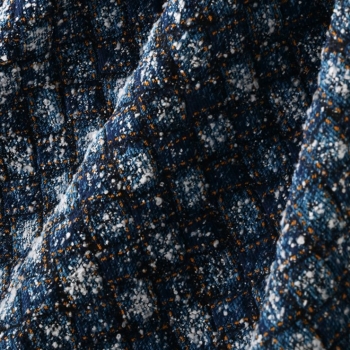 DENIM BLUE ECO-Friendly Jacquard Fabric