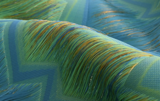 FLOATING JACQUARD WOVEN FABRIC